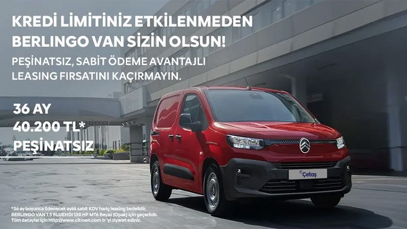 Citroen Berlingo Van | Leasing Fırsatı