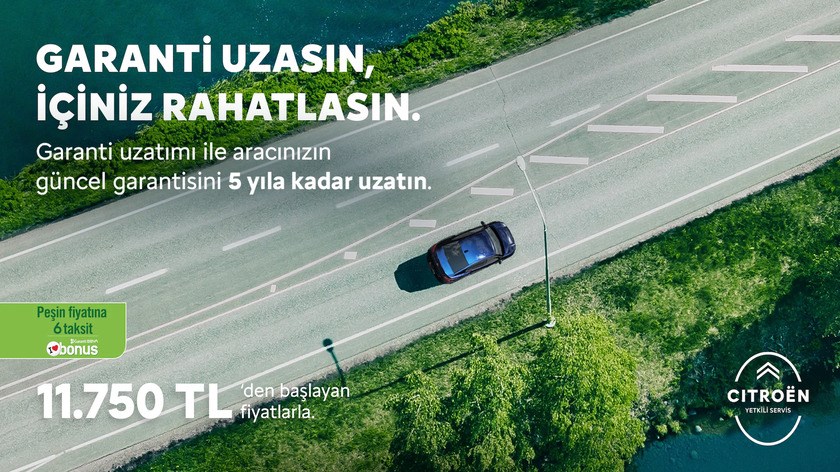 Citroën Artı Garanti Kampanyası  | Temmuz 2025